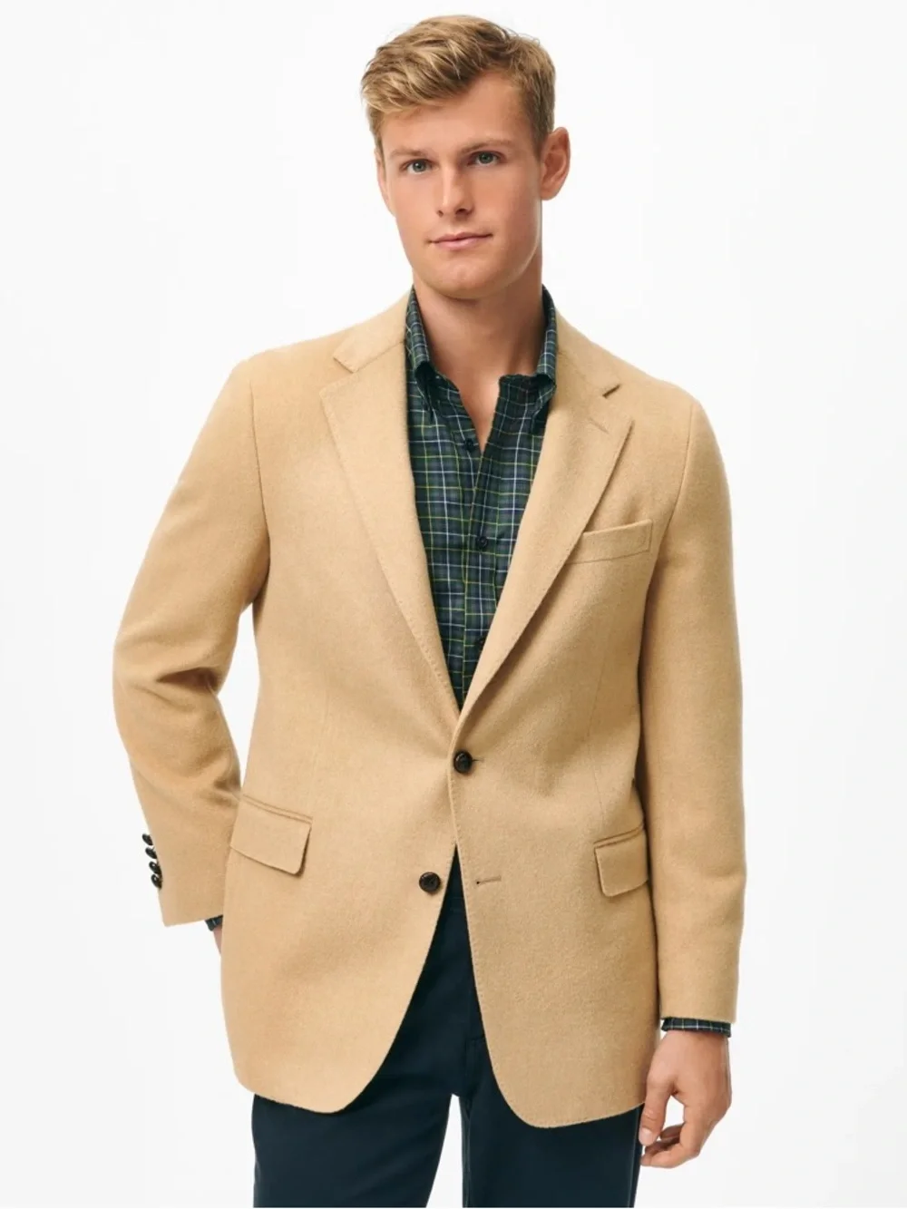 Brooks Brothers Classic Fit Camel Hair Twill 1818 Sport Coat (48L)